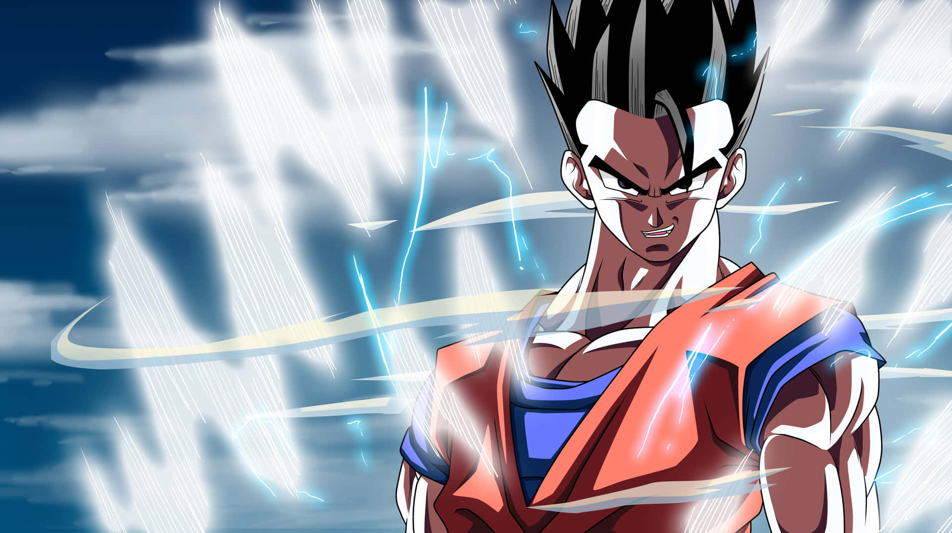 Mystic Gohan standing tall and confident Wallpaper