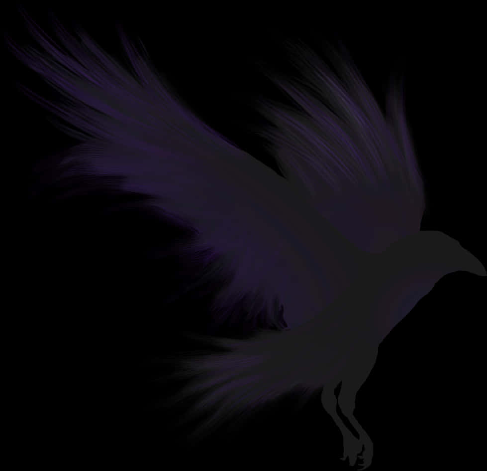 Mystic_ Purple_ Crow_ Art PNG