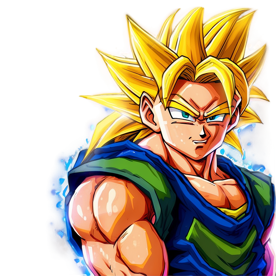 Mystic Super Saiyan Hair Png 24 PNG