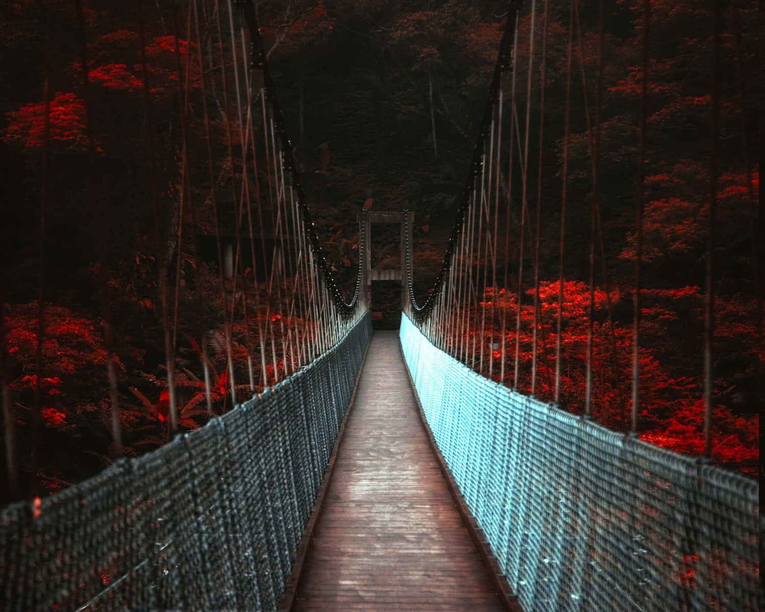 Mystic Suspension Bridge Wallpaper