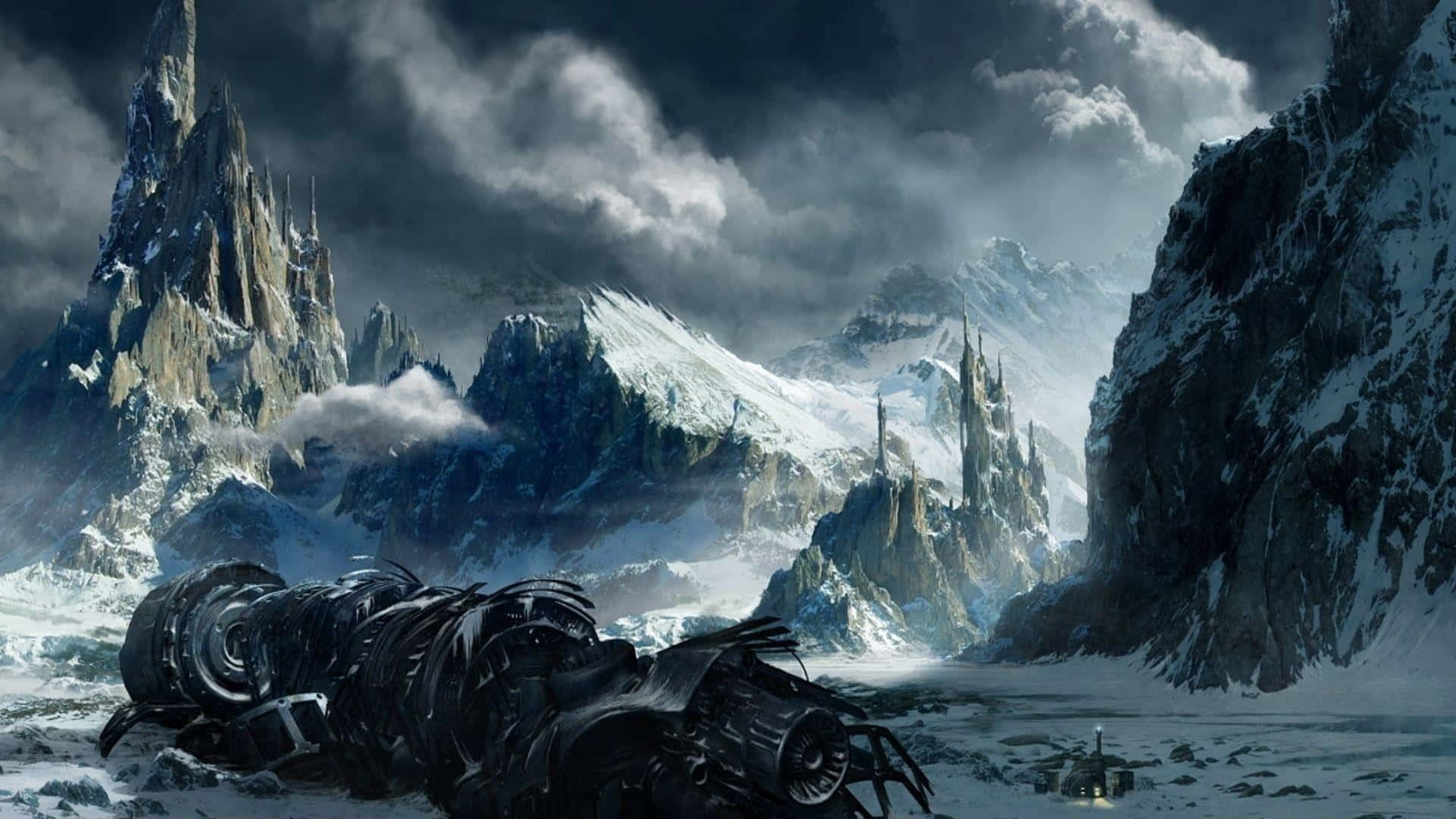 Mystic Twilight Fantasy Landscape Wallpaper