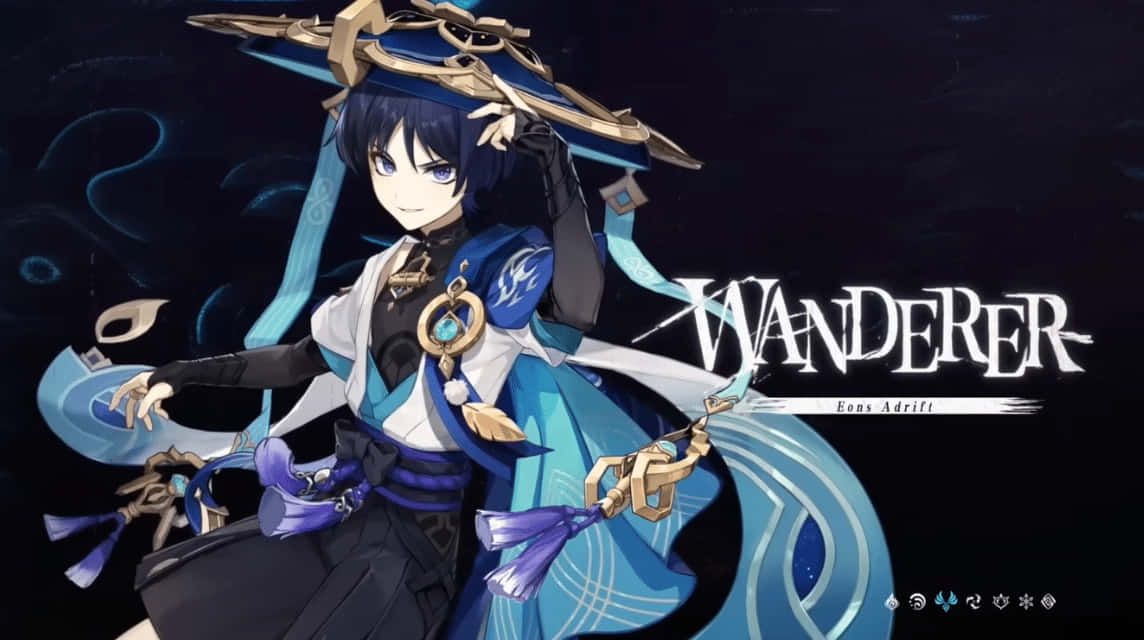 Mystical_ Anime_ Wanderer_ Character Wallpaper