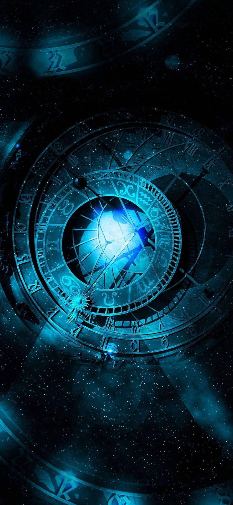 Mystical Astrological Compass Wallpaper