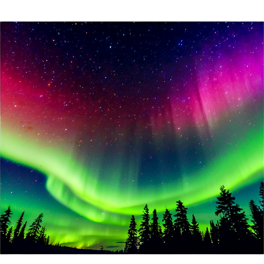 Mystical Aurora Borealis Sky Png 06242024 PNG