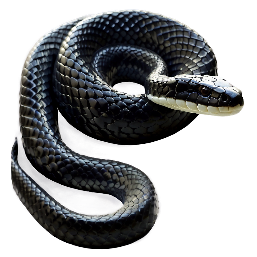 Mystical Black Snake Png 06132024 PNG