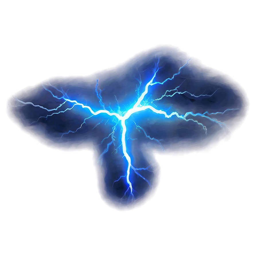 Mystical Blue Lightning Png 24 PNG