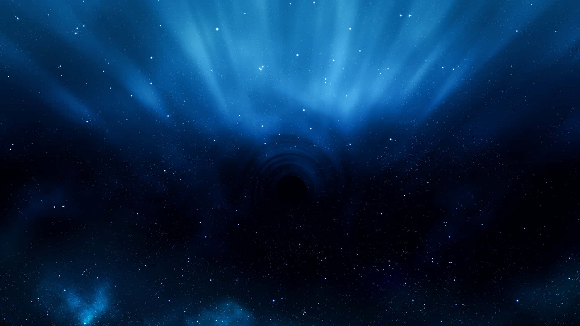 Mystical_ Blue_ Nebula_ Background Wallpaper