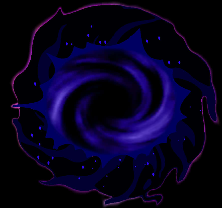 Mystical Blue Portal PNG