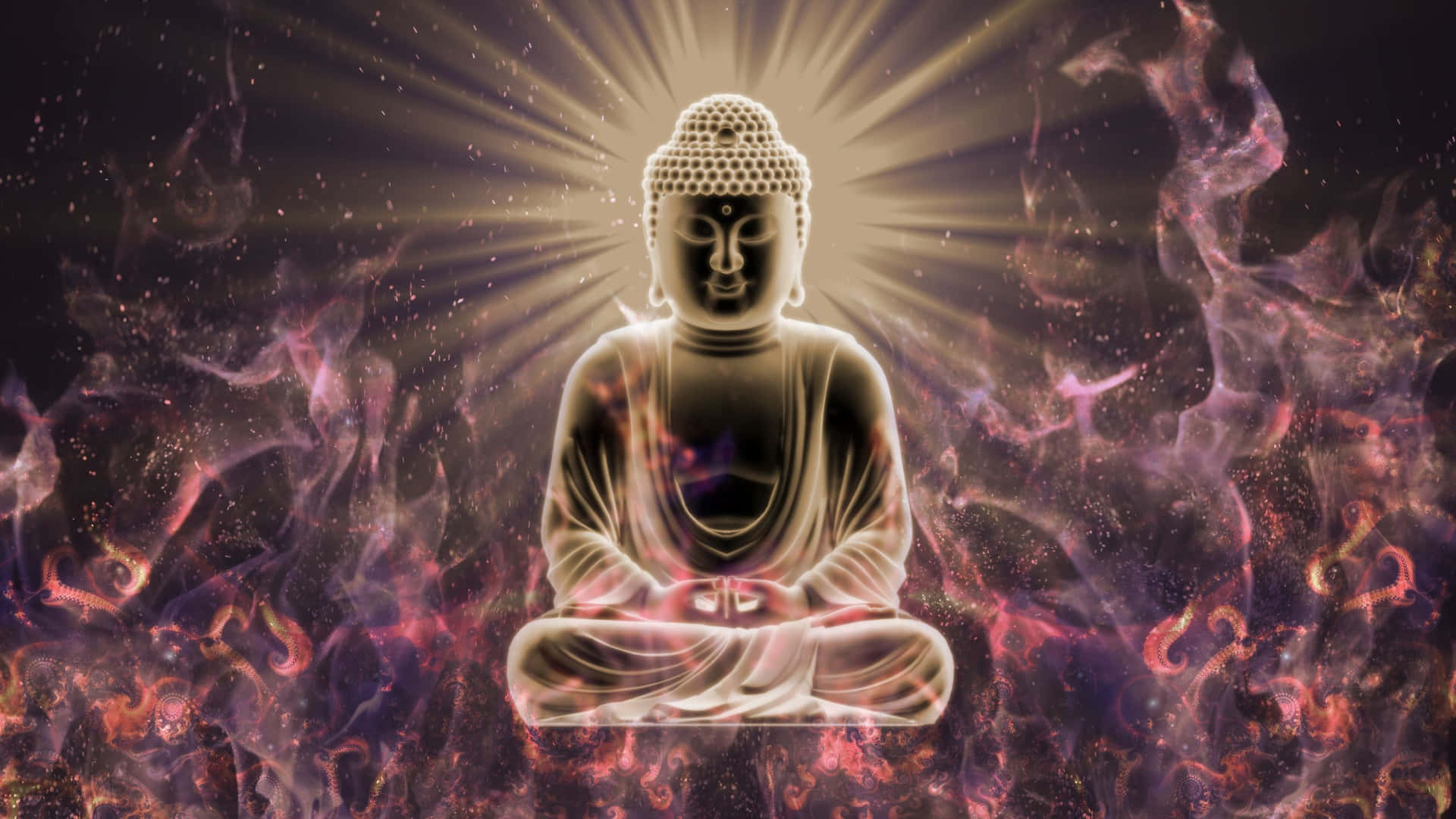 Mystical Buddha Meditation Wallpaper