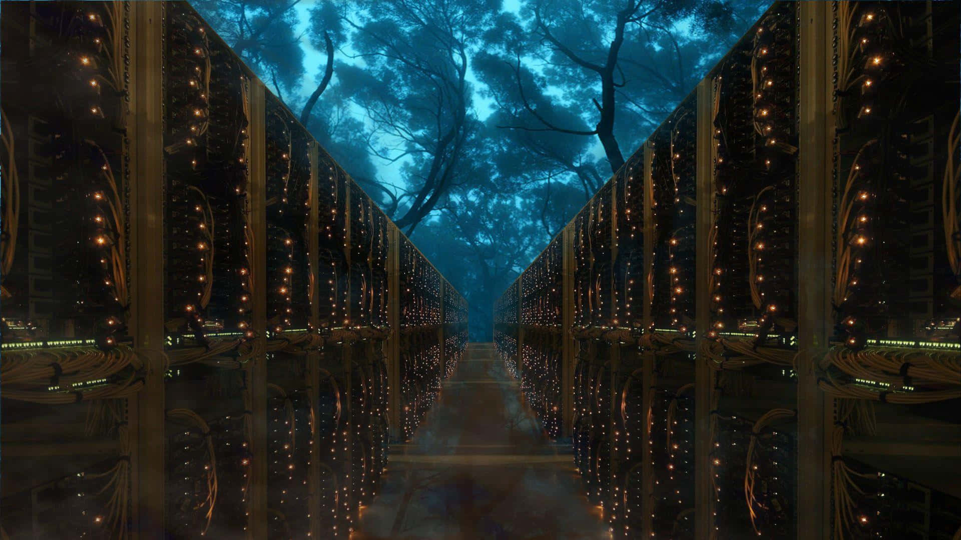 Mystical_ Data_ Center_ Forest_ View.jpg Achtergrond