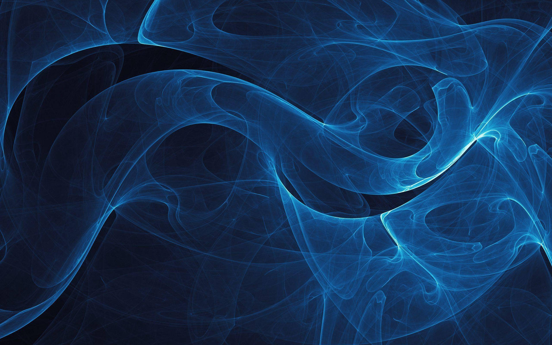 Mystical Digital Art With Black And Blue Background Wallpaper
