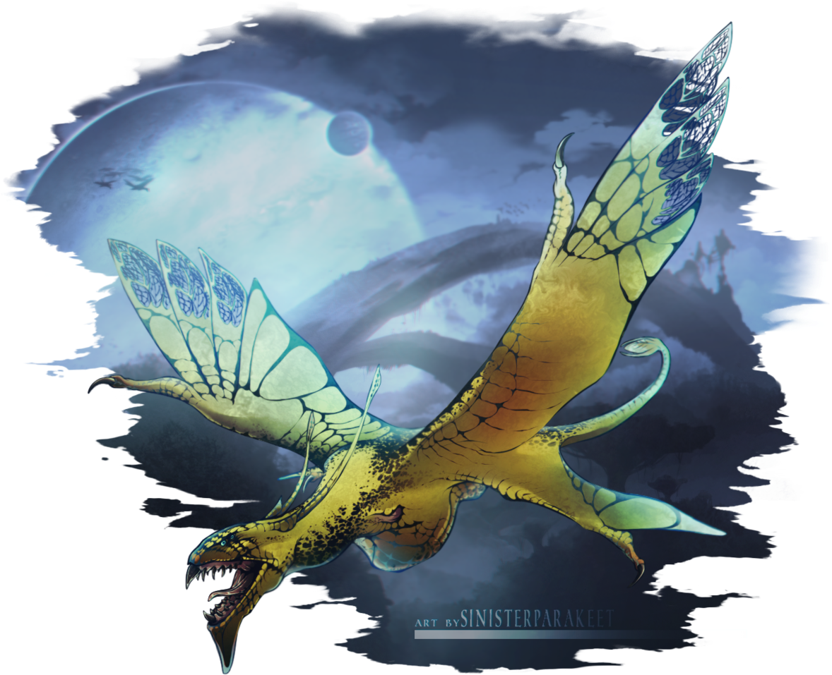 Mystical Dragon Artwork PNG