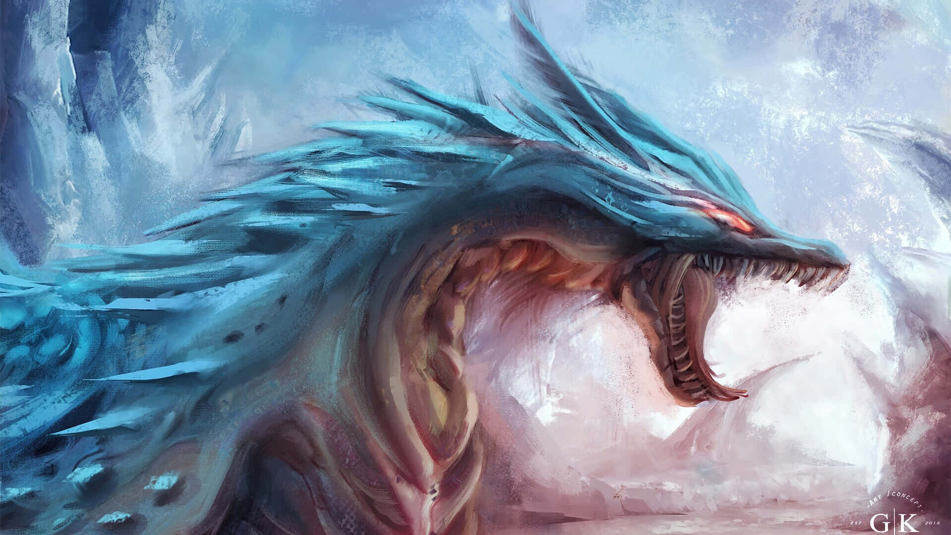 Se den majestætiske Mystiske Dragon! Wallpaper