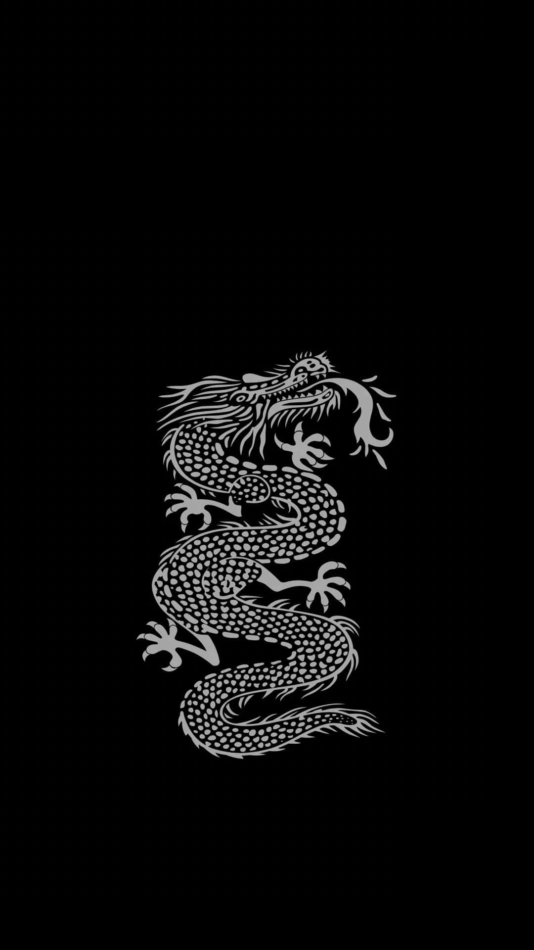 Mystical_ Dragon_ Silhouette_ Art Wallpaper