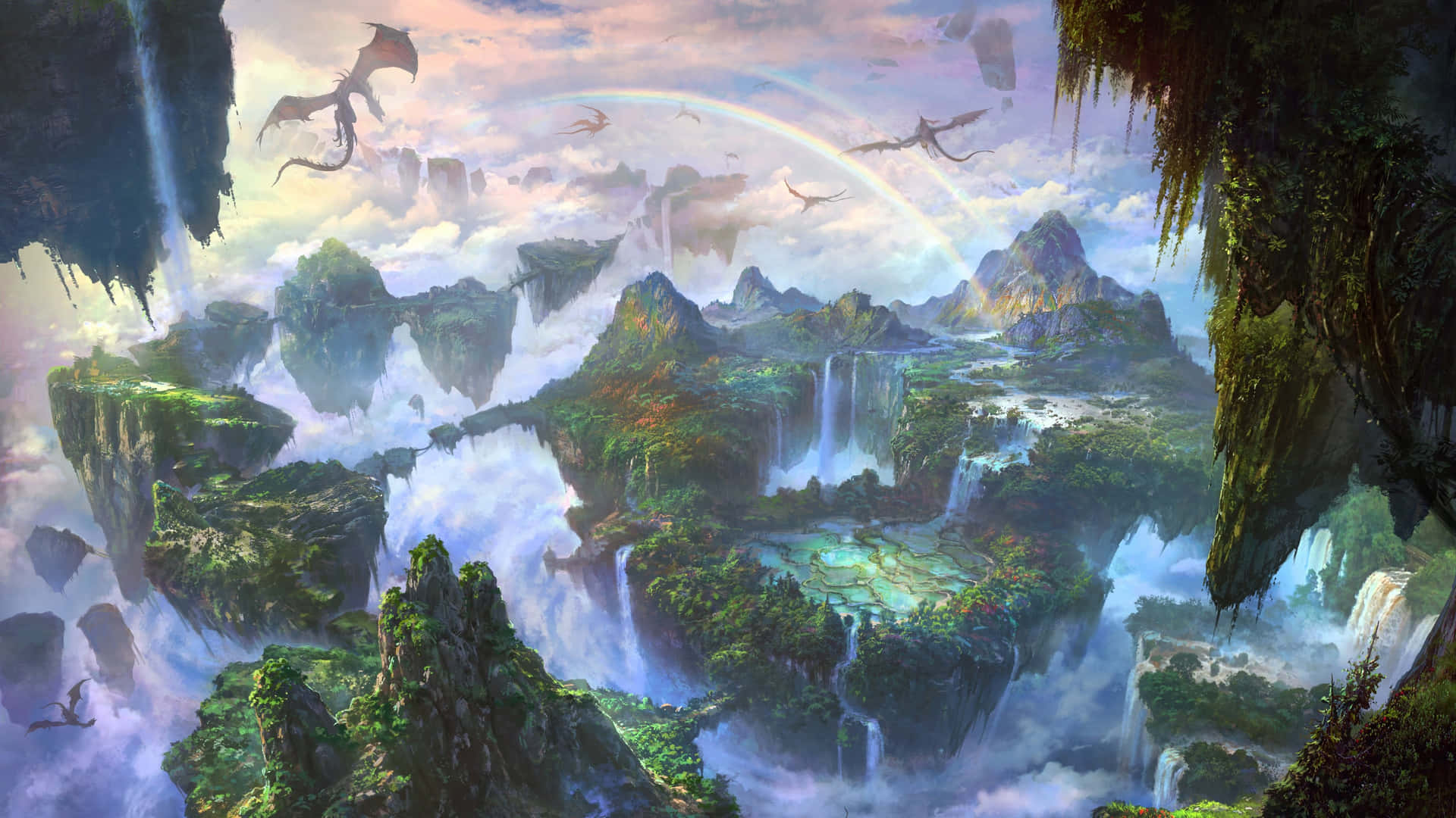 Mystical_ Dragon_ Valley_ Fantasy_ Landscape.jpg Wallpaper