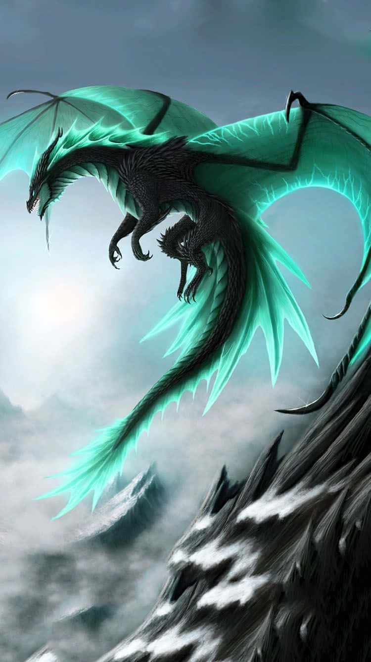 Mystisk Dragon 750 X 1335 Wallpaper