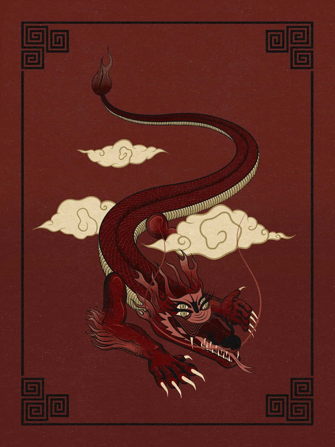 Mystical_ Eastern_ Dragon_ Art Wallpaper