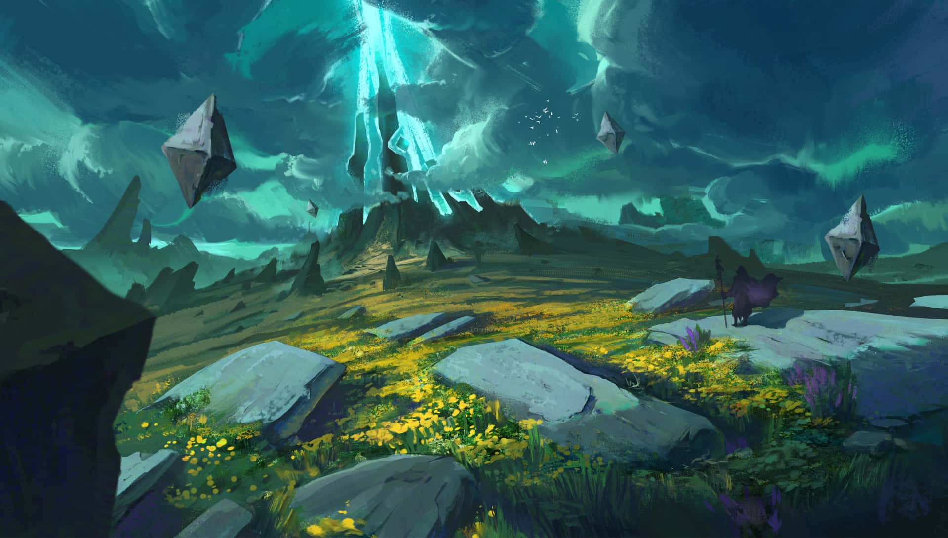 Mystical_ Energy_ Field_ Fantasy_ Landscape Wallpaper