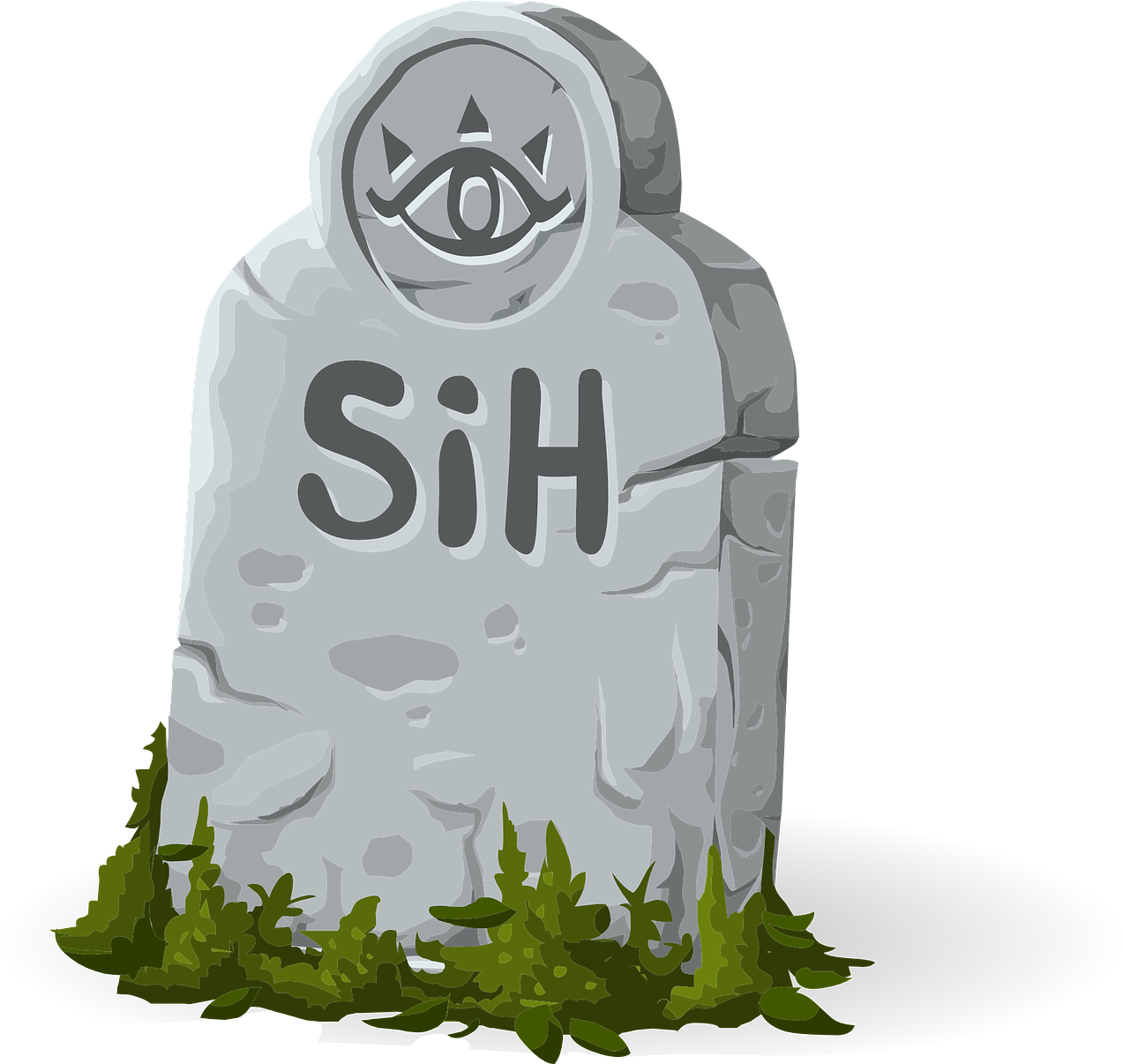 Mystical Eye Gravestone Illustration PNG