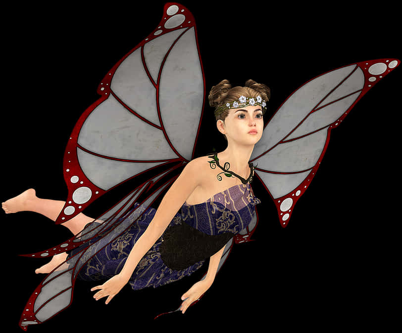 Mystical Fairy Illustration PNG