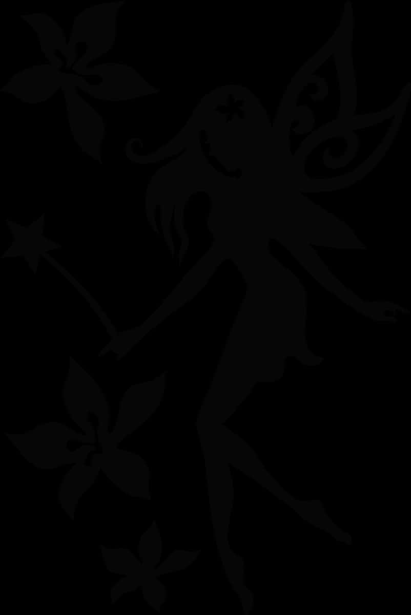 Mystical Fairy Silhouette PNG