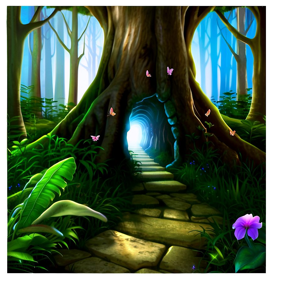 Mystical Fairy Trail Png Knt PNG