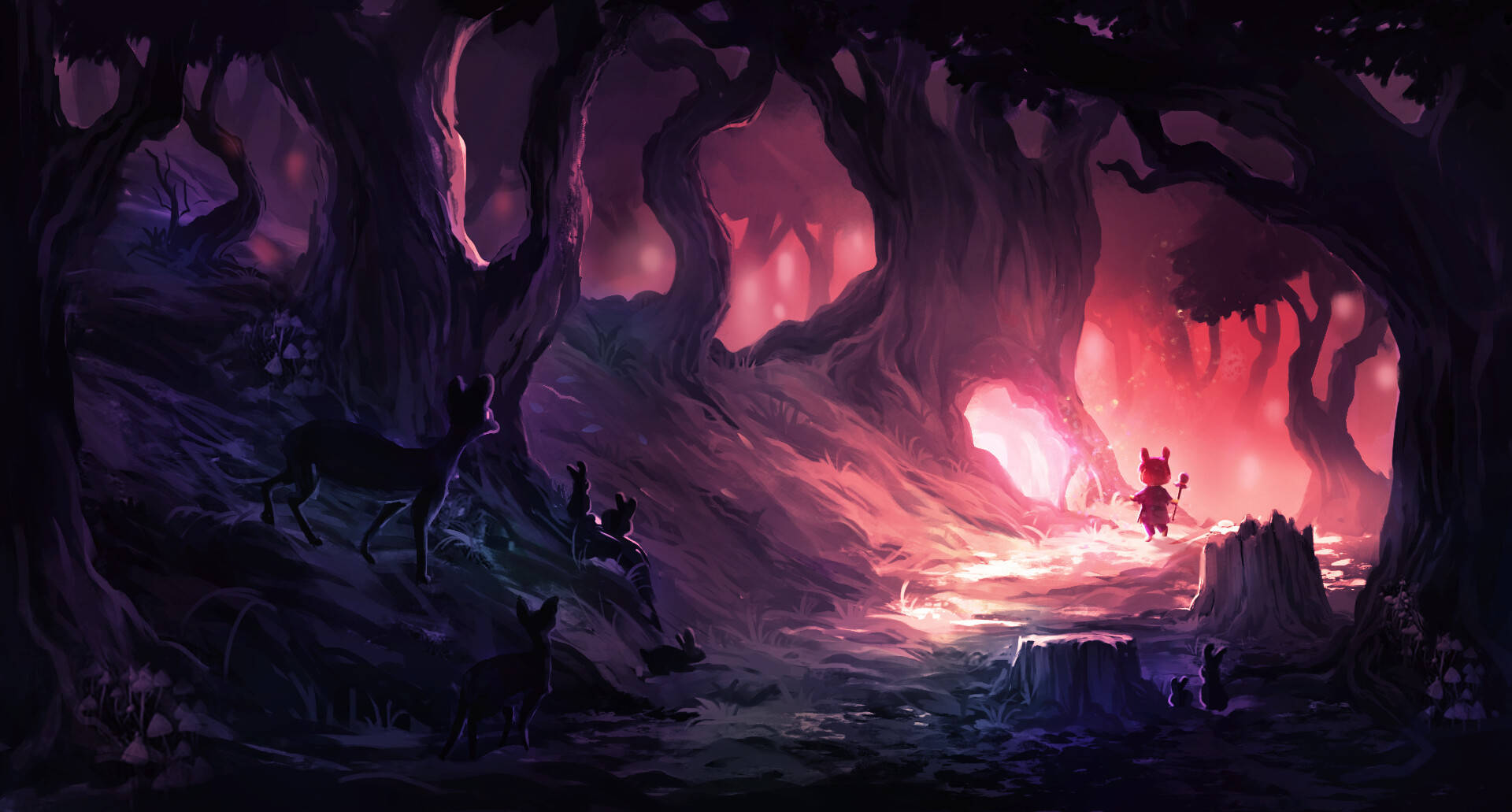 Mystical Forest Animation Wallpaper