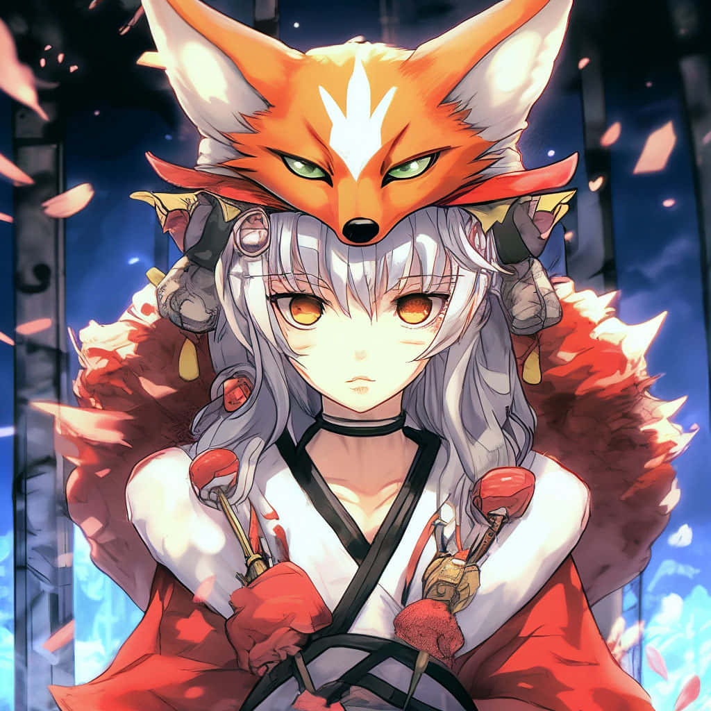 Mystical_ Fox_ Girl_ Anime_ Art Wallpaper