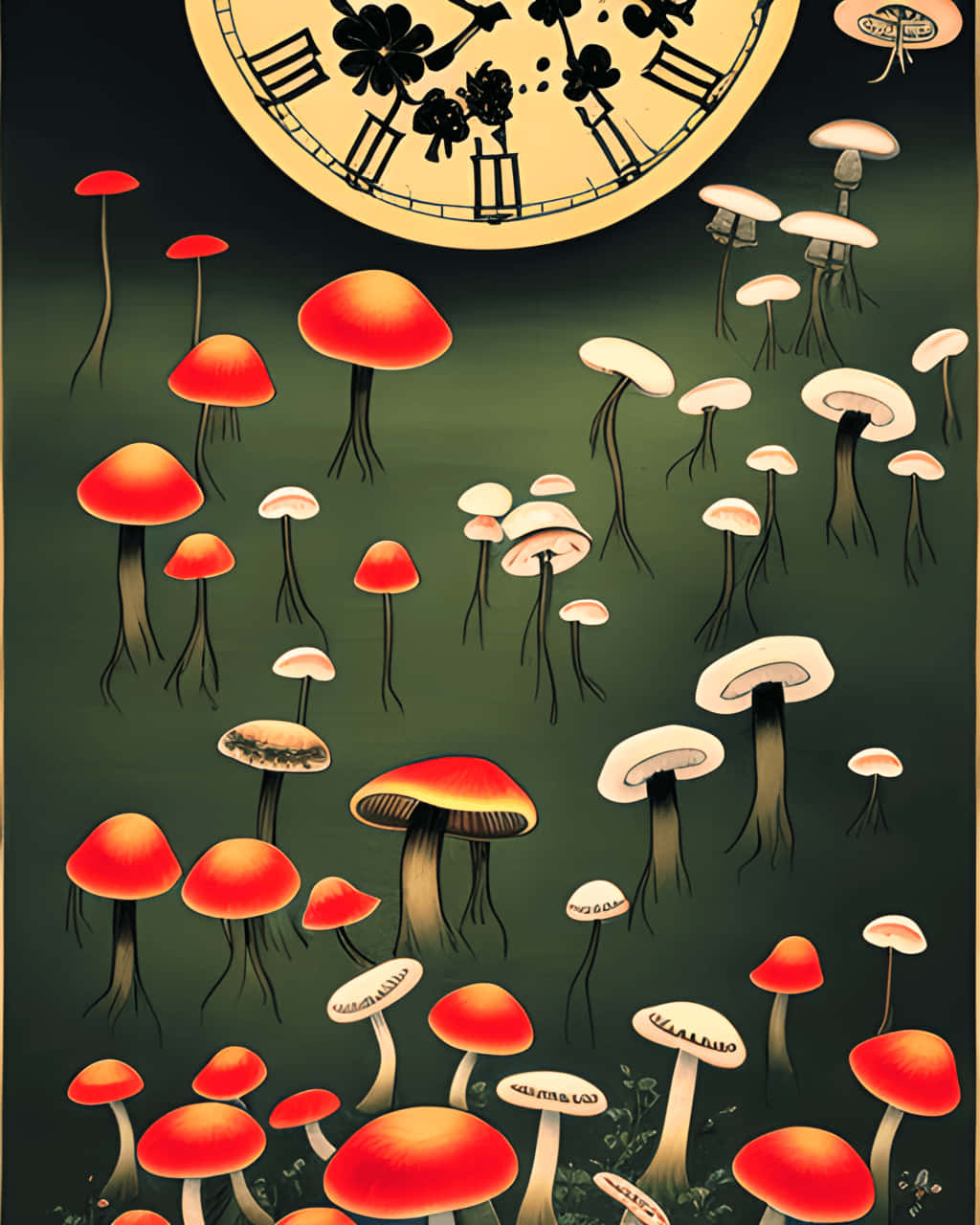 Mystical Goblincore Mushroom Forest Wallpaper