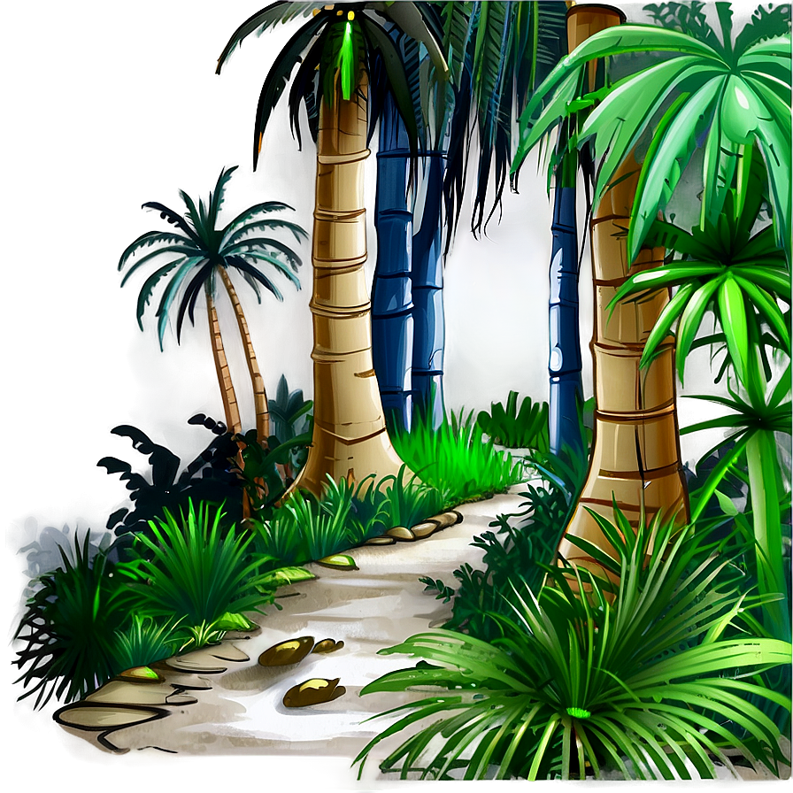 Mystical Jungle Path Png Hxe44 PNG