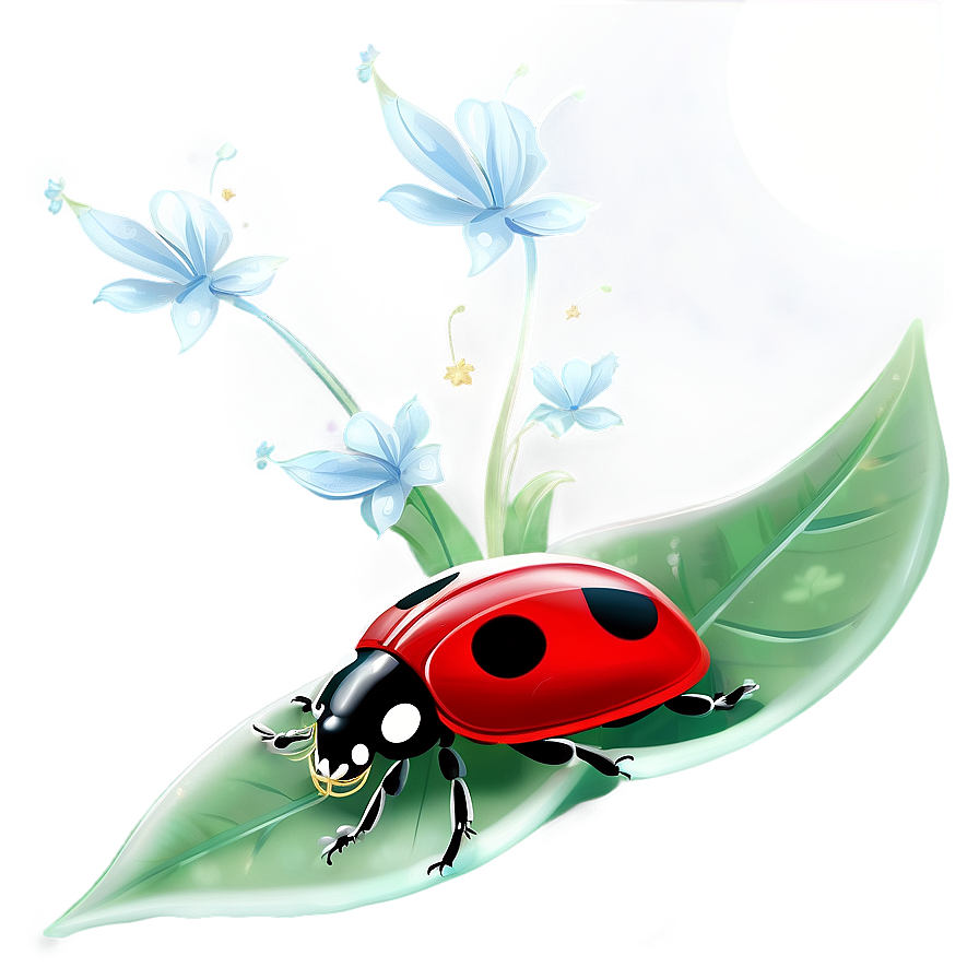 Mystical Ladybug In Moonlight Png 05242024 PNG