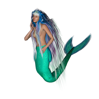 Mystical Mermaid Fantasy PNG