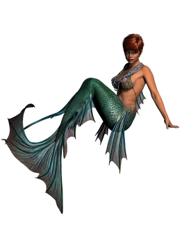 Mystical Mermaid Fantasy PNG