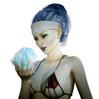 Mystical_ Mermaid_ Holding_ Crystal PNG