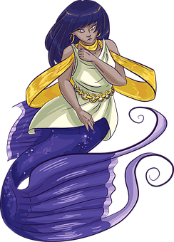Mystical_ Mermaid_ Illustration PNG