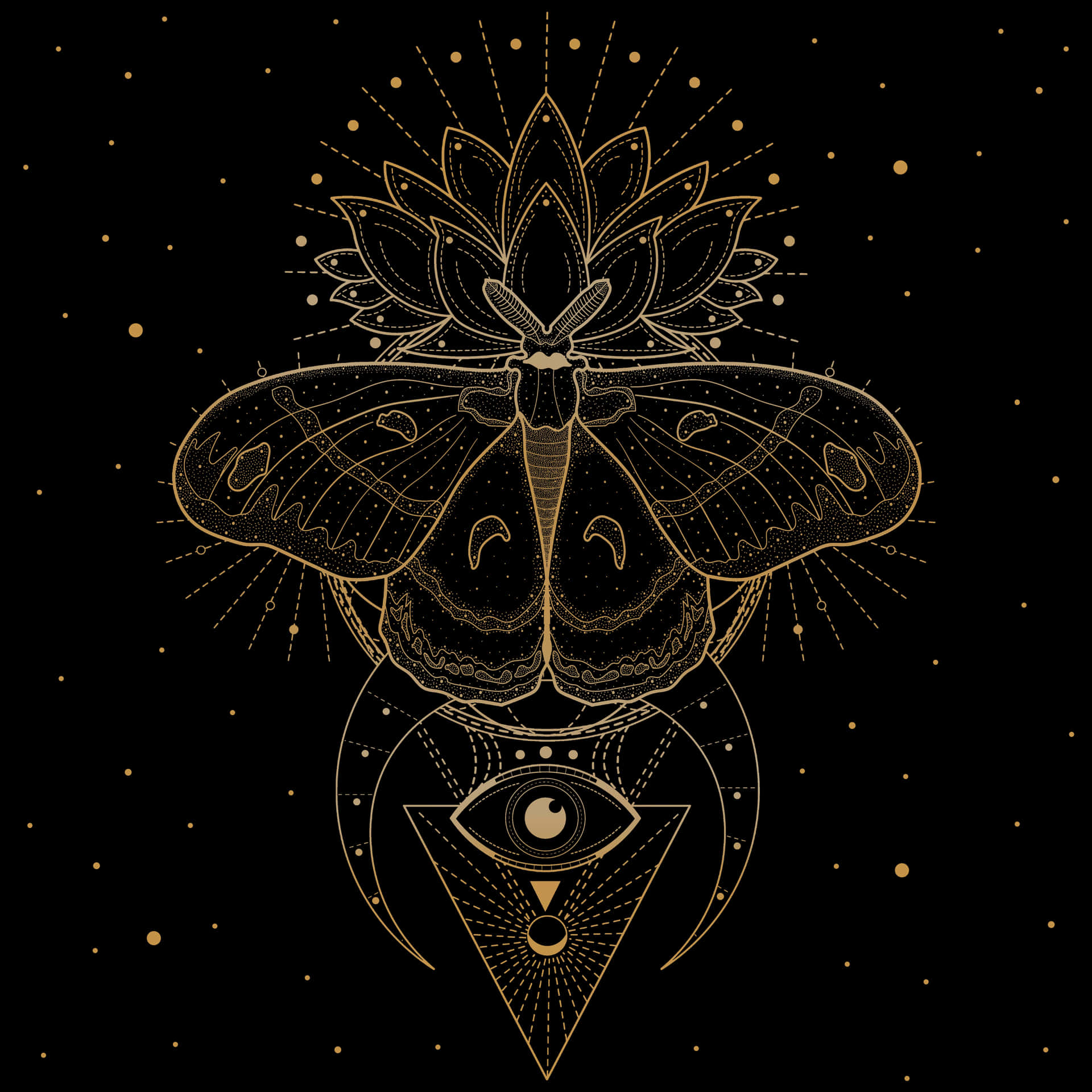 Mystical_ Moth_ Artwork Wallpaper