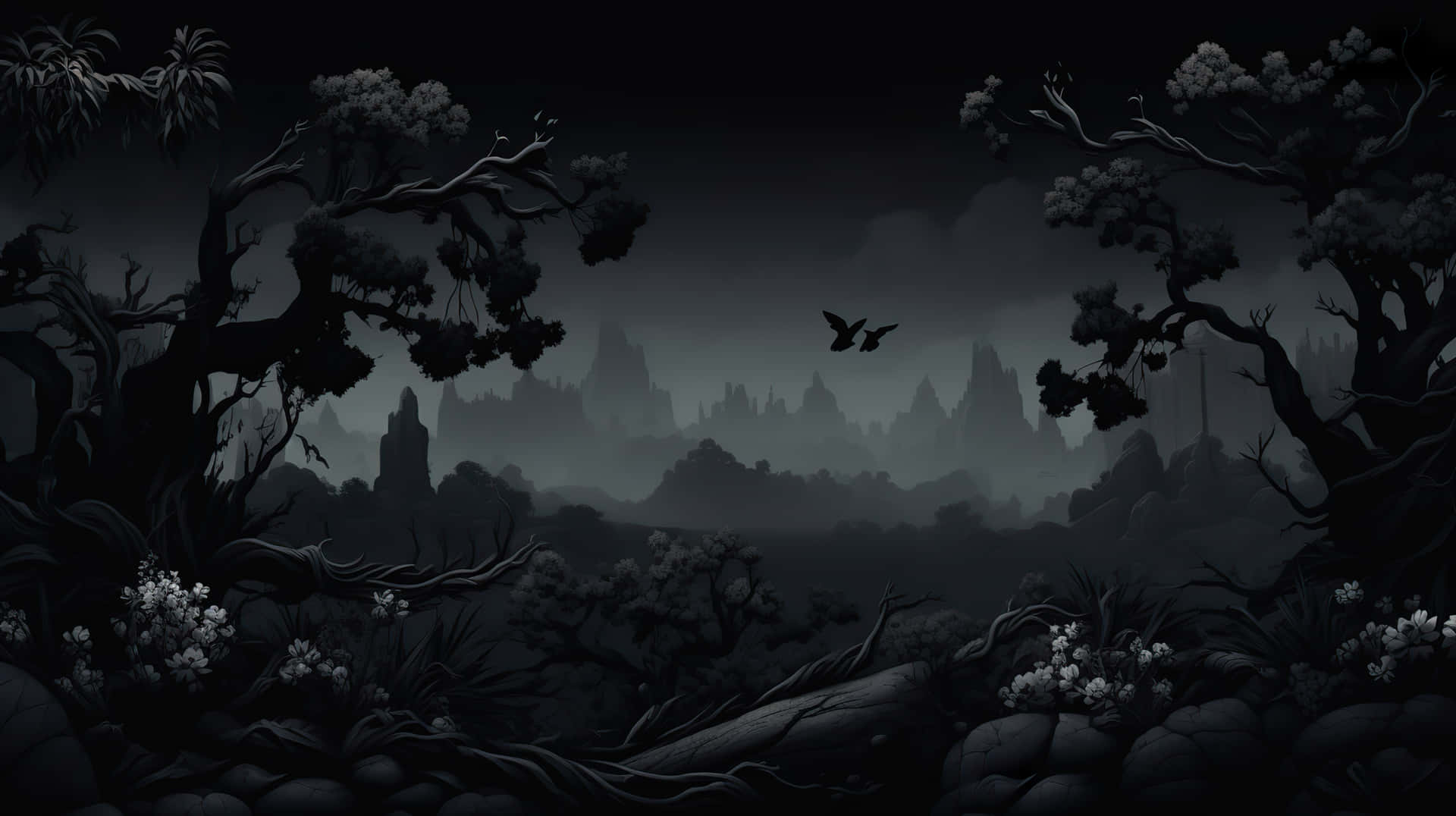 Mystical_ Night_ Forest_ Scene_ H D Wallpaper