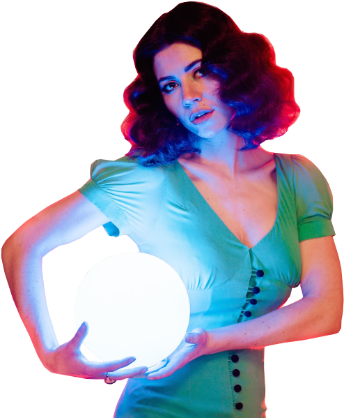 Mystical Orb Woman PNG