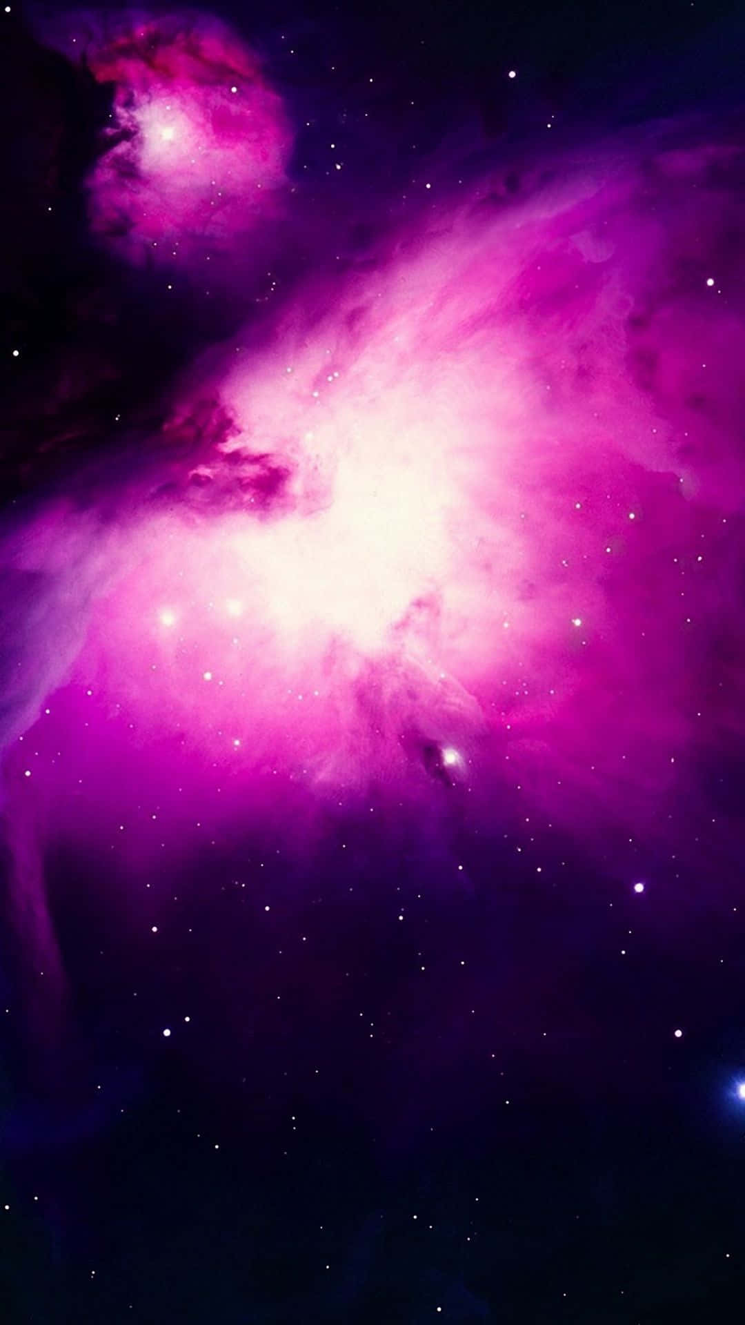 Mystical Pink Galaxy Background