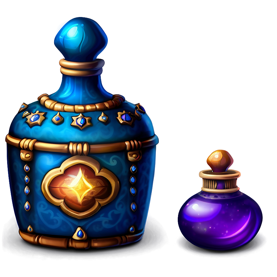 Mystical Potion Bottle Png Fiy PNG