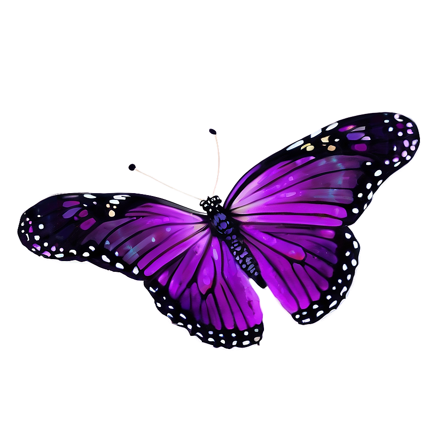 Mystical Purple Butterfly Png 05232024 PNG