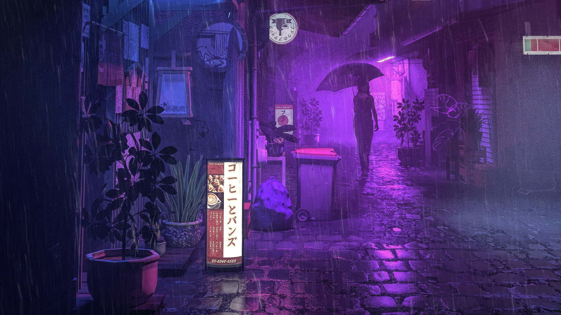 Mystical Rainy Alley_ Urban Fantasy.jpg Wallpaper