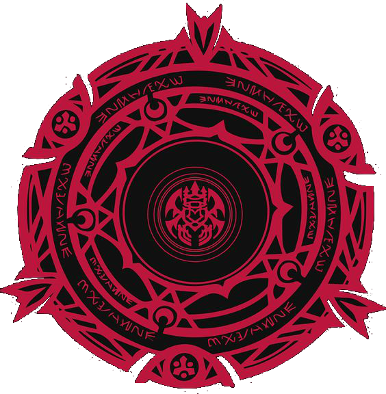 Mystical Red Summoning Circle PNG