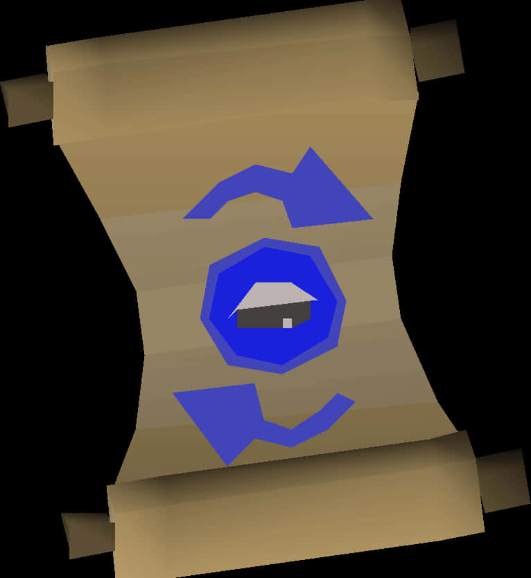 Mystical Scroll3 D Rendering PNG