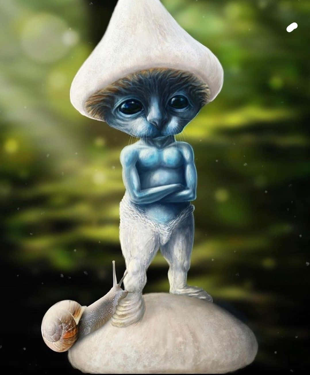 Mystical Smurf Creatureand Snail.jpg Wallpaper