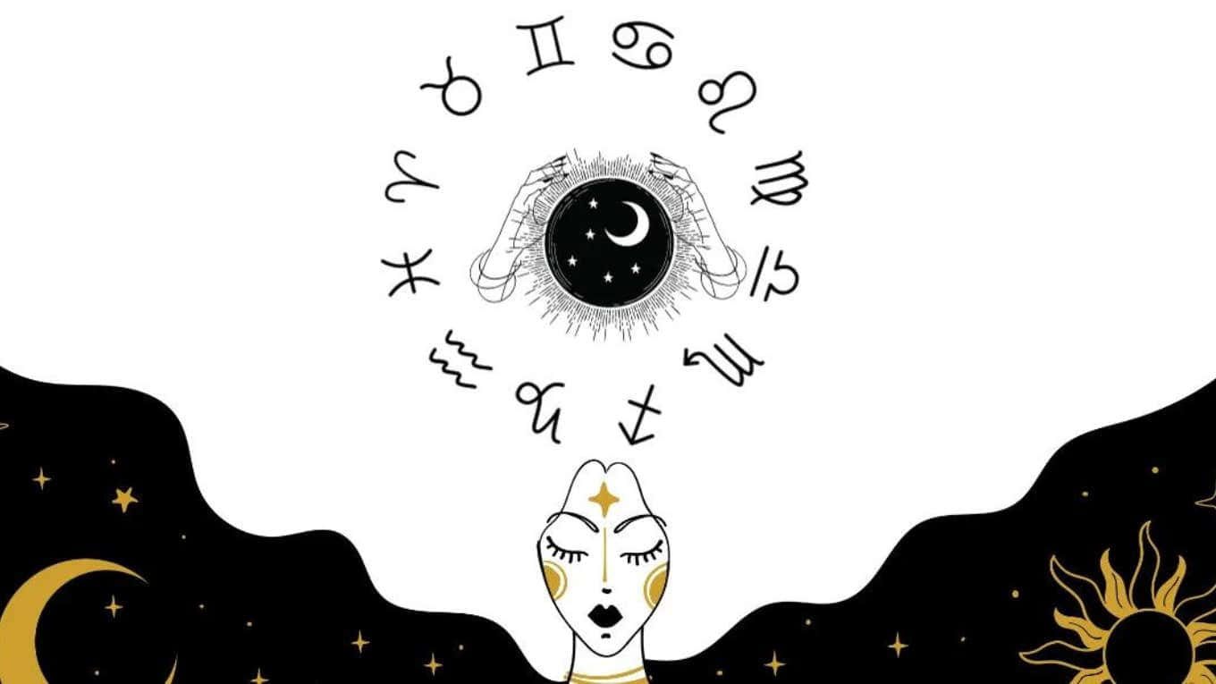 Mystical_ Tarot_ Zodiac_ Art Wallpaper