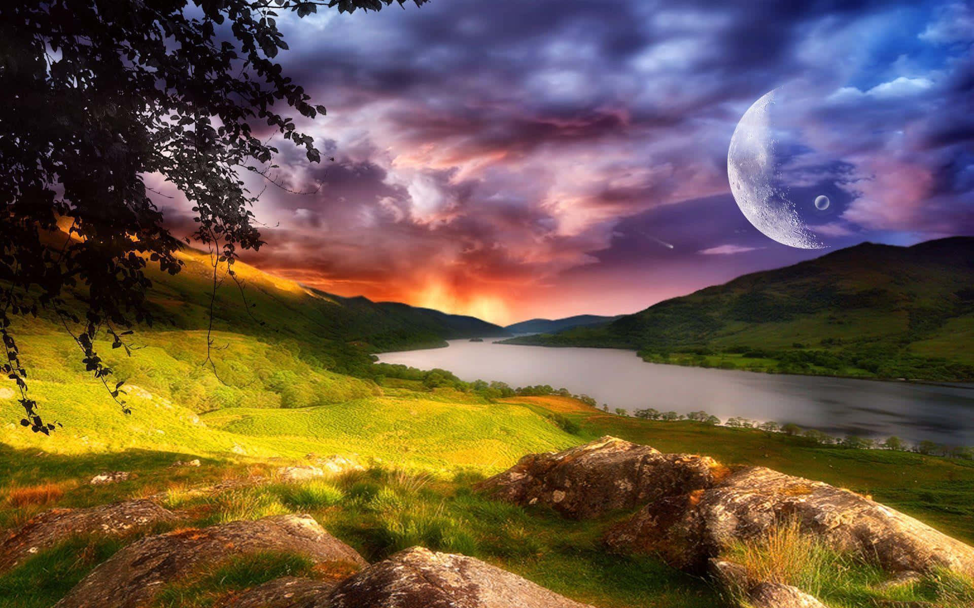 Mystical Twilight Valley.jpg Wallpaper