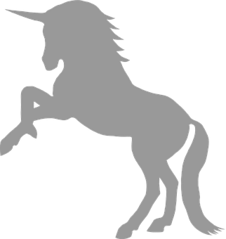 Mystical Unicorn Silhouette PNG