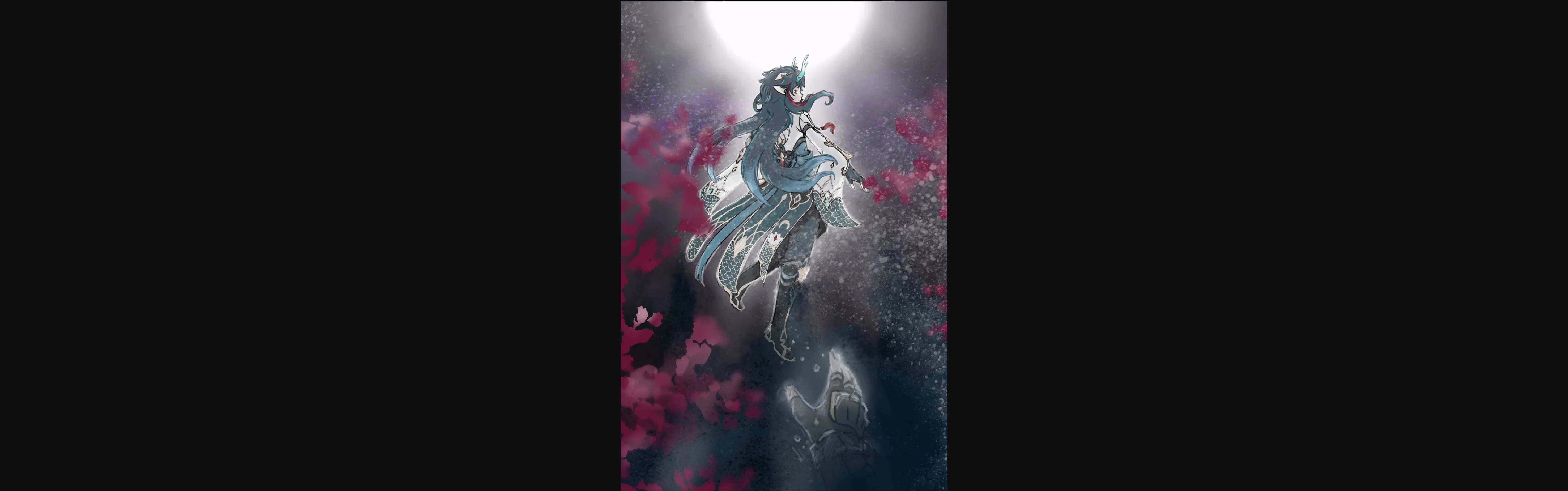 Mystical Warrior Emerging From Mist Wallpaper