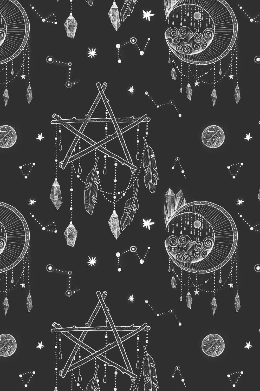 Mystical_ Witchcraft_ Patterns Wallpaper
